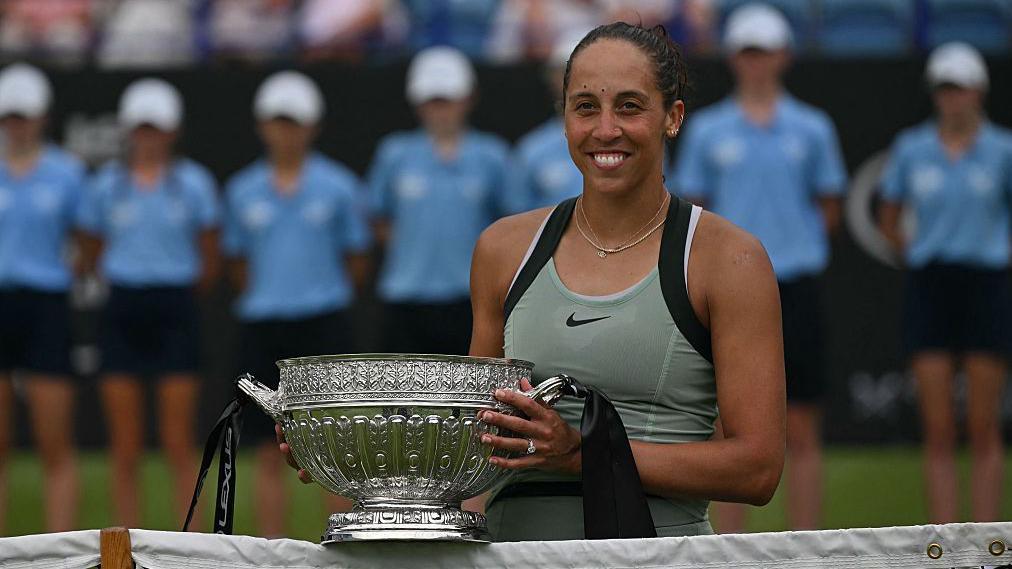 Madison Keys, Tatjana Maria'yı yenerek üçüncü Eastbourne şampiyonluğunu kazandı.