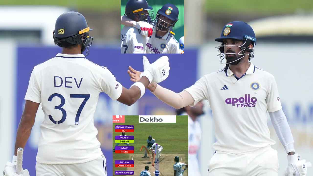 Devdutt Padikkal, KL Rahul'ın wicket'ını kurtardı.